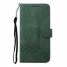 For OPPO Reno12 Global Cubic Skin Feel Flip Leather Phone Case(Green) - 3