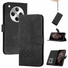 For OPPO Find X8 Cubic Skin Feel Flip Leather Phone Case(Black) - 1