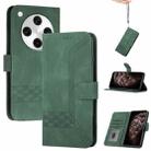For OPPO Find X8 Pro Cubic Skin Feel Flip Leather Phone Case(Green) - 1