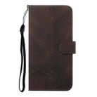 For Sony Xperia 10 VI Cubic Skin Feel Flip Leather Phone Case(Brown) - 3