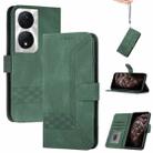 For Honor X7b Cubic Skin Feel Flip Leather Phone Case(Green) - 1