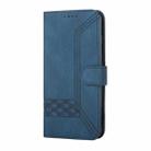For Motorola Moto G14 Cubic Skin Feel Flip Leather Phone Case(Blue) - 4
