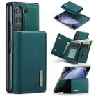 For Samsung Galaxy Z Fold5 DG.MING M1 Series 3-Fold Multi Card Wallet + Magnetic Phone Case(Green) - 1