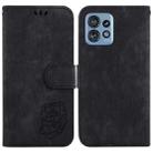For Motorola Edge 40 Pro Little Tiger Embossed Leather Phone Case(Black) - 1