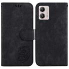 For Motorola Moto G13 / G23 / G53 Little Tiger Embossed Leather Phone Case(Black) - 1