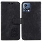 For Motorola Moto S30 Pro 5G Little Tiger Embossed Leather Phone Case(Black) - 1