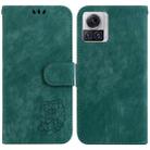 For Motorola Moto X30 Pro 5G Little Tiger Embossed Leather Phone Case(Green) - 1