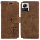 For Motorola Moto X30 Pro 5G Little Tiger Embossed Leather Phone Case(Brown) - 1