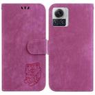 For Motorola Moto X30 Pro 5G Little Tiger Embossed Leather Phone Case(Rose Red) - 1