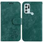 For Motorola Moto G60S Little Tiger Embossed Leather Phone Case(Green) - 1