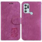 For Motorola Moto G60S Little Tiger Embossed Leather Phone Case(Rose Red) - 1