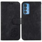 For Motorola Edge 20 Pro Little Tiger Embossed Leather Phone Case(Black) - 1