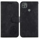 For Motorola Moto G9 Power Little Tiger Embossed Leather Phone Case(Black) - 1