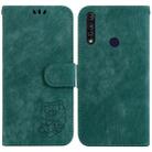 For Motorola Moto G8 Power Lite Little Tiger Embossed Leather Phone Case(Green) - 1