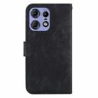 For Motorola Edge 50 Pro Little Tiger Embossed Leather Phone Case(Black) - 3