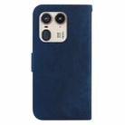 For Motorola Edge 50 Ultra Little Tiger Embossed Leather Phone Case(Dark Blue) - 3