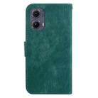 For Motorola Edge 2024 Little Tiger Embossed Leather Phone Case(Green) - 3