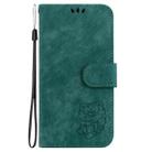 For Motorola Moto G85 Little Tiger Embossed Leather Phone Case(Green) - 2