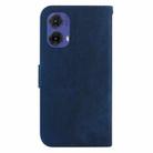 For Motorola Moto G85 Little Tiger Embossed Leather Phone Case(Dark Blue) - 3
