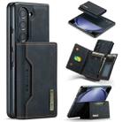 For Samsung Galaxy Z Fold5 DG.MING M2 Series 3-Fold Multi Card Bag + Magnetic Phone Case(Black) - 1