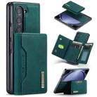 For Samsung Galaxy Z Fold5 DG.MING M2 Series 3-Fold Multi Card Bag + Magnetic Phone Case(Green) - 1