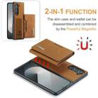 For Samsung Galaxy Z Fold6 DG.MING M2 Series 3-Fold Multi Card Bag + Magnetic Phone Case(Brown) - 2