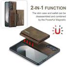 For Samsung Galaxy Z Fold6 DG.MING M2 Series 3-Fold Multi Card Bag + Magnetic Phone Case(Coffee) - 2