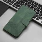 For iPhone SE 2024 Cubic Skin Feel Flip Leather Phone Case(Green) - 2