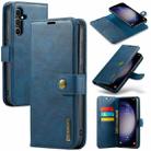 For Samsung Galaxy S23 FE 5G DG.MING Crazy Horse Texture Detachable Magnetic Leather Case(Blue) - 1