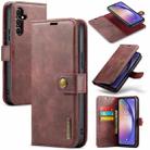 For Samsung Galaxy A35 5G DG.MING Crazy Horse Texture Detachable Magnetic Leather Case(Red) - 1