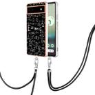 For Google Pixel 6a Electroplating Dual-side IMD Phone Case with Lanyard(Equation) - 1