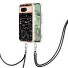 For Google Pixel 8a Electroplating Dual-side IMD Phone Case with Lanyard(Equation) - 1