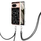 For Google Pixel 8 Electroplating Dual-side IMD Phone Case with Lanyard(Equation) - 1