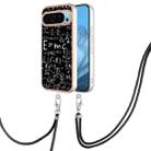 For Google Pixel 9 Electroplating Dual-side IMD Phone Case with Lanyard(Equation) - 1