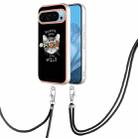 For Google Pixel 9 Electroplating Dual-side IMD Phone Case with Lanyard(Natural Growth) - 1