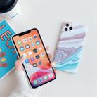For iPhone 11 Pro Frosted Marble Pattern Shockproof TPU Case(Fire Coral) - 3