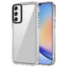 For Samsung Galaxy A34 5G Transparent Acrylic + TPU Shockproof Phone Case(Transparent) - 1