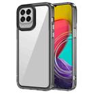 For Samsung Galaxy M53 Transparent Acrylic + TPU Shockproof Phone Case(Transparent Black) - 1