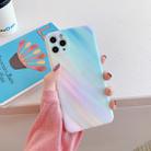 For iPhone 11 Colorful Gradient Marble Pattern Shockproof TPU Case(Rainbow) - 1
