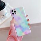 For iPhone 11 Pro Max Colorful Gradient Marble Pattern Shockproof TPU Case(Colorful Stone) - 1