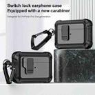 For AirPods Pro 2 TPU + PC Wireless Bluetooth Earphone Protective Case with Switch Lock & Hook(Grey) - 5