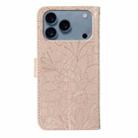 For iPhone 17 Pro Lace Flower Embossing Flip Leather Phone Case(Rose Gold) - 3