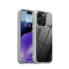 For iPhone 15 Pro Max iPAKY MG Series Transparent PC+TPU Phone Case(Grey) - 1