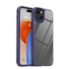 For iPhone 15 Plus iPAKY MG Series Transparent PC+TPU Phone Case(Purple) - 1