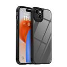 For iPhone 15 iPAKY MG Series Transparent PC+TPU Phone Case(Black) - 1