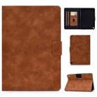 For Kindle Fire HD8 (2020) Cowhide Texture Horizontal Flip Leather Case with Holder & Card Slots & Sleep / Wake-up Function(Brown) - 1