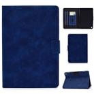 For Kindle Fire HD8 (2020) Cowhide Texture Horizontal Flip Leather Case with Holder & Card Slots & Sleep / Wake-up Function(Blue) - 1