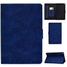 For Kindle Fire HD10 2015 / 2017 Cowhide Texture Horizontal Flip Leather Case with Holder & Card Slots(Blue) - 1