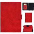 For Kindle Paperwhite 4 / 3 / 2 / 1 Cowhide Texture Horizontal Flip Leather Case with Holder & Card Slots & Sleep / Wake-up Function(Red) - 1