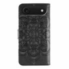 For iPhone 17 Air Sun Mandala Embossing Leather Phone Case(Black) - 3